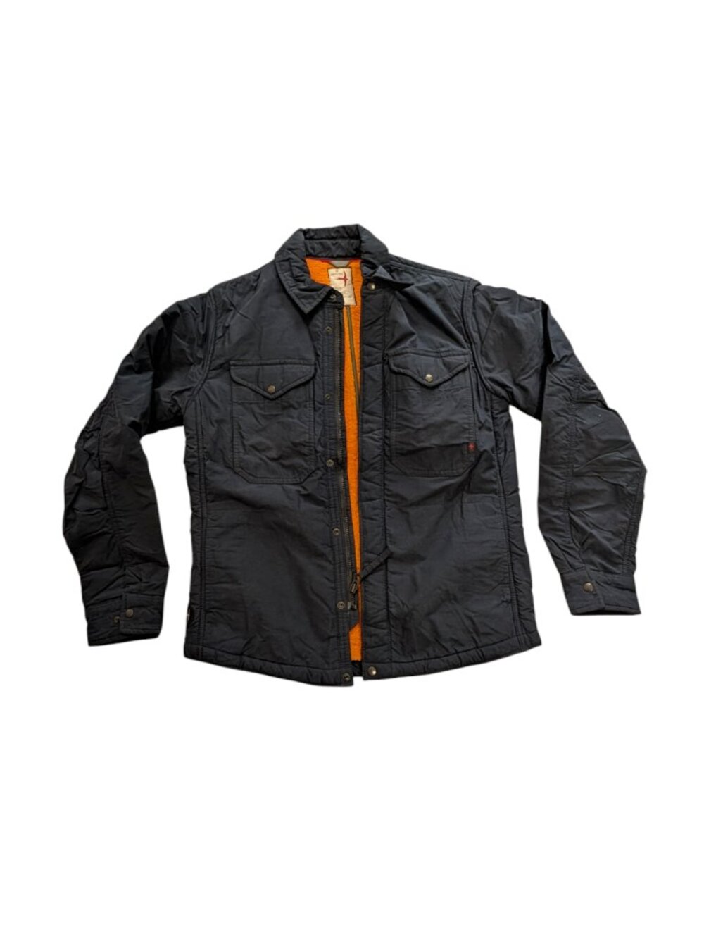 NWOT Relwen Fly Waxed CPO Jacket Navy Blue Men Small Sherpa-Lined HUCKBERRY